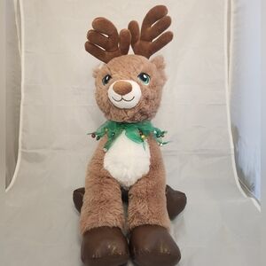 BAB 2019 Boy Reindeer Plush with Jingle Bell Collar Accessory